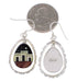 Native American Pueblo Design Multicolor Hook Dangle Earrings PX31401